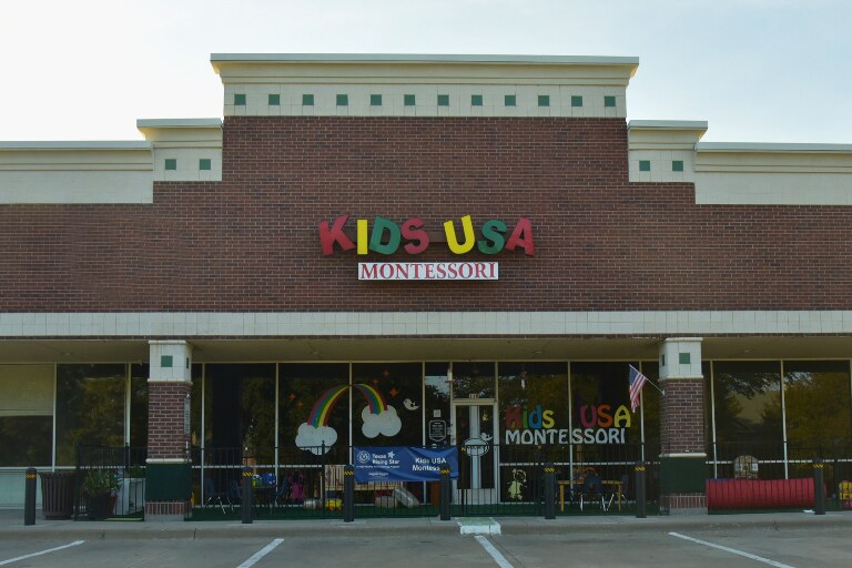 Kids USA Montessori West Plano Campus entrance